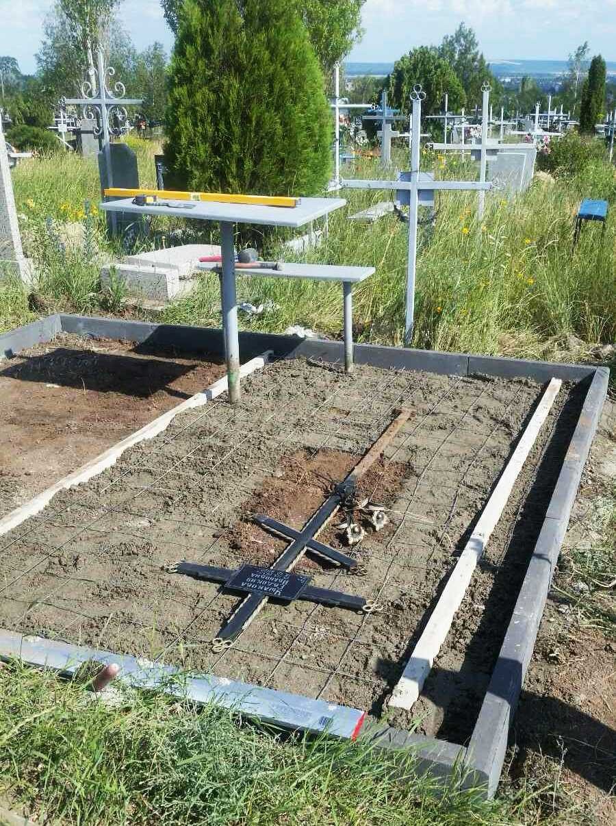 Установка памятника, рабочий процесс 3